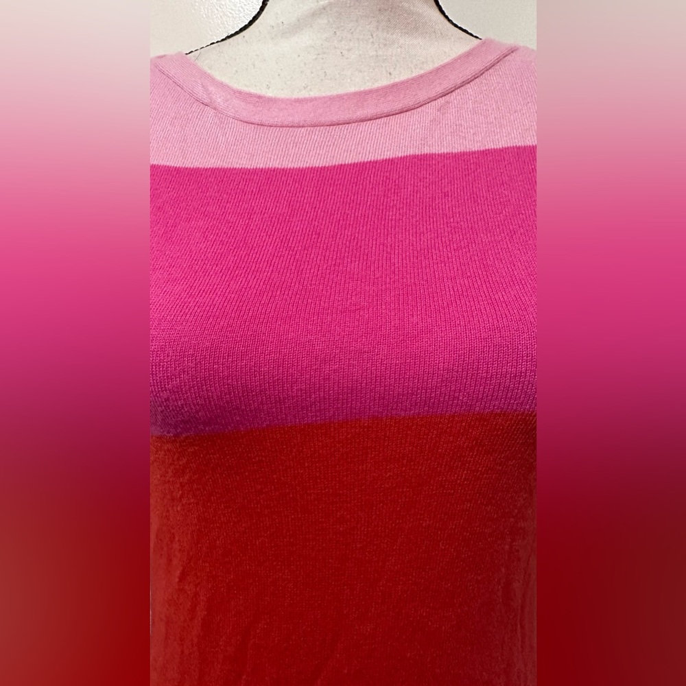 Banana Republic Pink Multicolor Pullover Sweater … - image 2